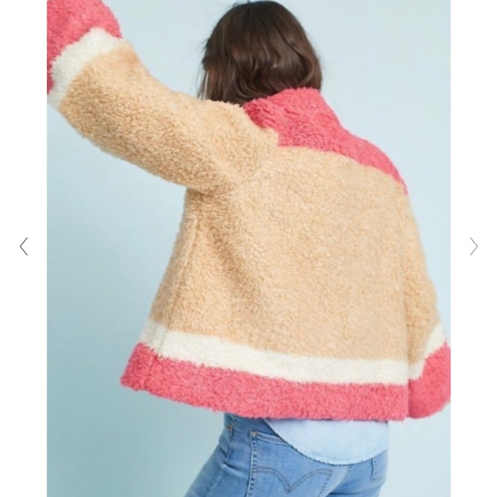 Anthropologie Teddy Sherpa Jacket - Picture 2 of 10